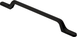 Ручка-скоба 160 мм матовый черный KERRON S-2430-160 BL, изображение