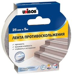 Противоскользящая лента UNIBOB 25 мм х 5 м серая, вид