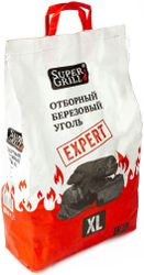 Уголь березовый SUPERGRILL Expert Xl, 3кг, фото
