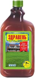 Стимулятор роста Здравень Аква-Стрим ГАЗОН 1 л, крупный план