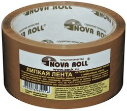 Клейкая лента NOVA ROLL 48 мм х 50 м коричневая, фотография