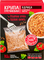Крупа греча, в пакетиках, 5х80г, фотография