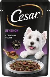 Корм консервированный для взрослых собак CESAR с ягненком и овощами, 85г., фотография