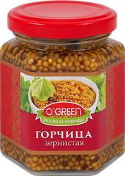 Горчица зернистая O`GREEN, 190г, изображение