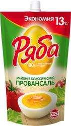 Майонез РЯБА Провансаль Классический 50,5%, 350г, фотография