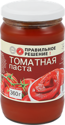 Паста томатная ПРАВИЛЬНОЕ РЕШЕНИЕ, 360г, картинка