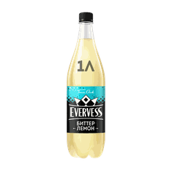 Напиток EVERVESS Тоник Bitter lemon сильногазированный, 1л, фото