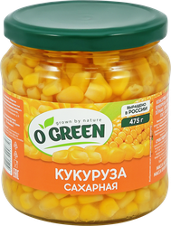Кукуруза O`GREEN десертная сладкая, 460г, крупный план
