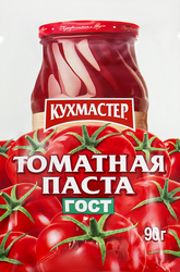 Паста томатная КУХМАСТЕР ГОСТ, 90г, крупный план