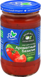 Соус томатный Я ЛЮБЛЮ ГОТОВИТЬ Ароматный базилик, с зеленым базиликом, 330г, фотография