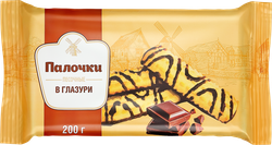 Печенье песочное Мельница Палочки в глазури, 200г, изображение