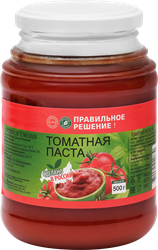 Паста томатная ПРАВИЛЬНОЕ РЕШЕНИЕ, 500г, вид
