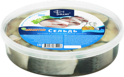 Сельдь ФИШЕ кусочки в уксусно-масляной заливке фирменный посол, 360г, картинка