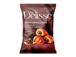 Мини Круассаны DELISSE с начинкой со вкусом шоколада п/п 300г., картинка
