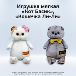 Игрушка мягкая КОТ БАСИК, КОШЕЧКА ЛИ-ЛИ ЧЗ, изображение