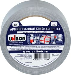 Лента клейкая UNIBOB, армированная 48мм х 25м, фотография
