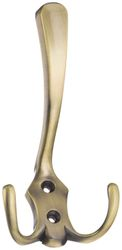 Крючок мебельный KERRON Hooks KR 0050 AB тройной бронзовый, детальное фото