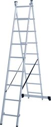 Лестница алюминиевая Новая Высота NV 1220 2 секции 9 ступеней, картинка