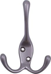 Крючок мебельный Larvij LK0301NI тройной никель, картинка