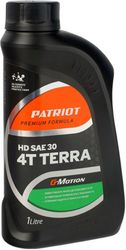 Масло для четырехтактных двигателей PATRIOT G-Motion Terra HD SAE 30, минеральное, 1л, картинка