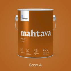 Грунт-эмаль 3 в 1 противокоррозионная глянцевая TALATU MAHTAVA БАЗА А 2,7 л, изображение
