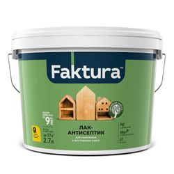 Лак-антисептик FAKTURA орегон, ведро 2,7 л, картинка