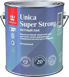 Лак универсальный Tikkurila/Tikkivala UNICA SUPER STRONG EP в/гл 2,7л, вид