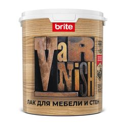 Лак BRITE FLEXX для мебели и стен акриловый матовый,ведро 2,5 л, изображение