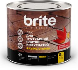 Лак BRITE PROFESSIONAL для тротуарной плитки и брусчатки банка 2 л, фото
