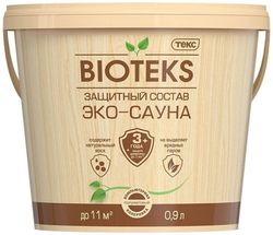Защитный состав ТЕКС BIOTEKS Эко-сауна 0,9 л полуматовый, фото