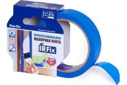 Малярная лента IRFIX EXTRA для деликатных поверхностей 25мм х 25м синяя, изображение