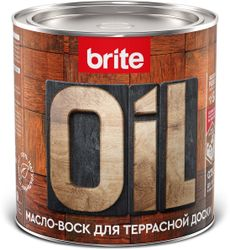 Масло-воск BRITE FLEXX для террасной доски бесцветное 0,75 л, фотография