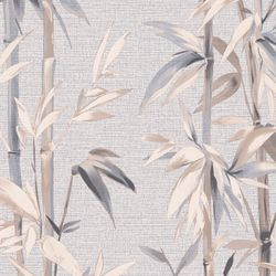 Виниловые обои WallSecret Bamboo 8735-14 серые 1,06х10,05 м, фотография