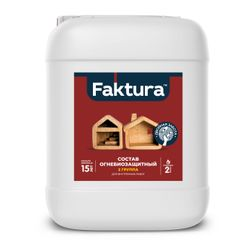 Состав FAKTURA огнебиозащитный II группа, канистра 10 л, вид