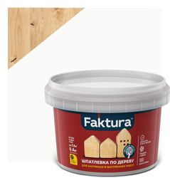 Шпатлевка FAKTURA по дереву белая, банка 0,4 кг, картинка