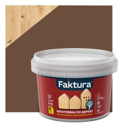 Шпатлевка FAKTURA по дереву махагон, банка 0,4 кг, изображение
