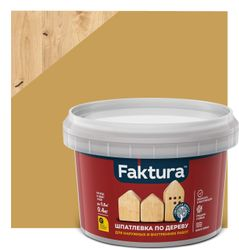 Шпатлевка FAKTURA по дереву дуб, банка 0,4 кг, фотография