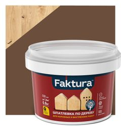 Шпатлевка FAKTURA по дереву махагон, банка 0,8 кг, детальное фото