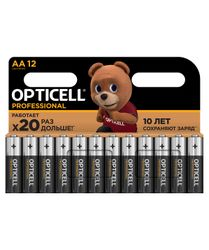 Батарейки алкалиновые 12AA/LR6 Professional Opticell, изображение