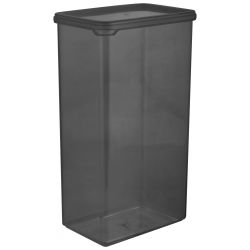 Банка для сыпучих продуктов Plast Team  BLACK 1,65 л прямоугольная, изображение