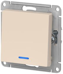 Выключатель 1-клавишный Schneider Electric Atlas Design ATN000213 бежевый, изображение
