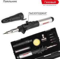Паяльник-горелка с пьезоподжигом газовый 17 мл REXANT, фотография