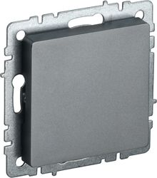 Заглушка IEK BRITE сталь, вид