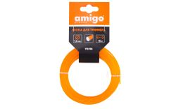 Леска для триммера AMIGO круг 1,6мм 15м, крупный план