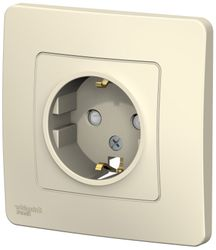 Розетка электрическая Schneider Electric BLANCA BLNRS001112 молочный, фотография