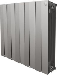 Радиатор биметаллический Royal Thermo PianoForte 500 10 секций серебристый, вид