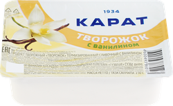 Продукт творожный КАРАТ Творожок сливочный с ванилином 10%, без змж, 230г, картинка