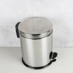 Ведро с крышкой 5 л FX-34024 хром, фотография