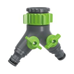 Коннектор 2-х канальный AMIGO 1/2", 3/4", 79002, детальное фото