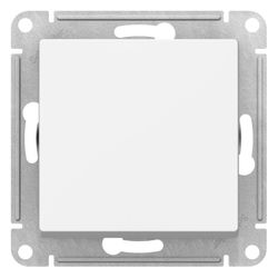 Переключатель 1-клавишный Schneider Electric Atlas Design ATN440161 белый, детальное фото